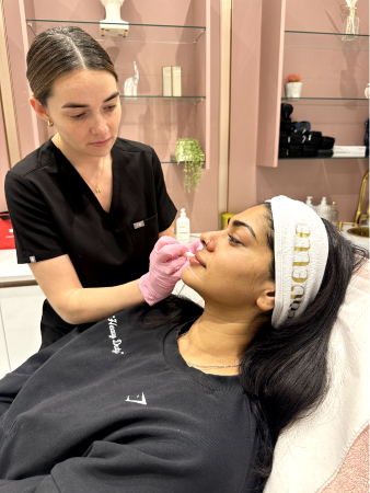 Client getting Profhilo® treatment
